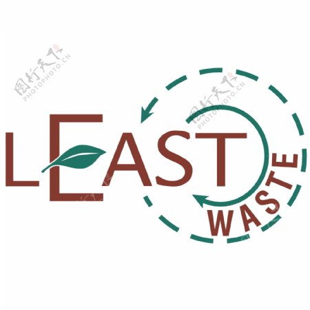绿色环保垃圾循环利用logo设计