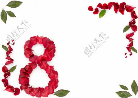 38妇女节鲜花设计图片