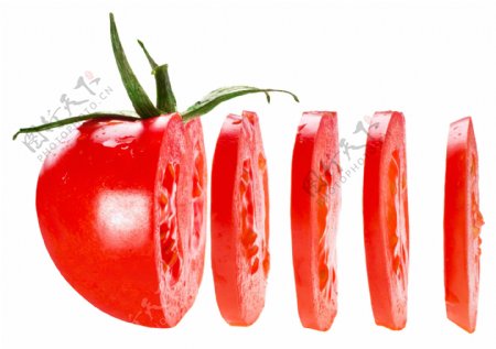 切片的西红柿图片