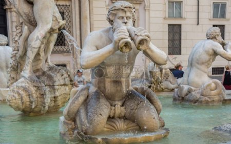 欧洲喷泉雕塑