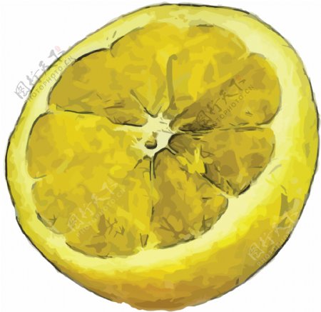 水彩柠檬图片
