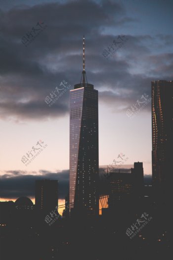 美国摩天大楼风景图片