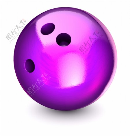 紫色保龄球图片
