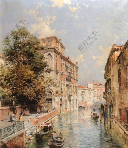 威尼斯风景油画写生