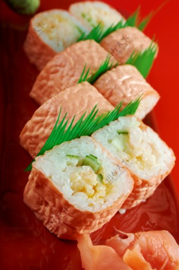 火腿寿司图片