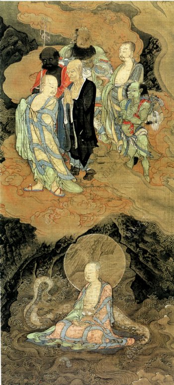 古代佛教人物图片