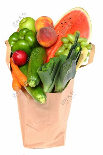 一提袋水果蔬菜