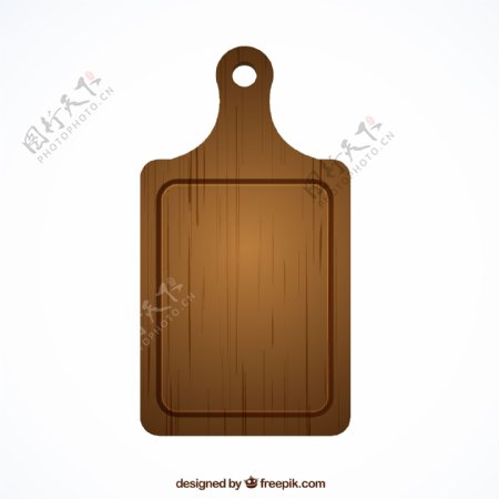 创意木菜板设计矢量素材