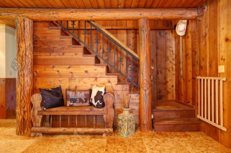 木质风格楼梯装修设计图片
