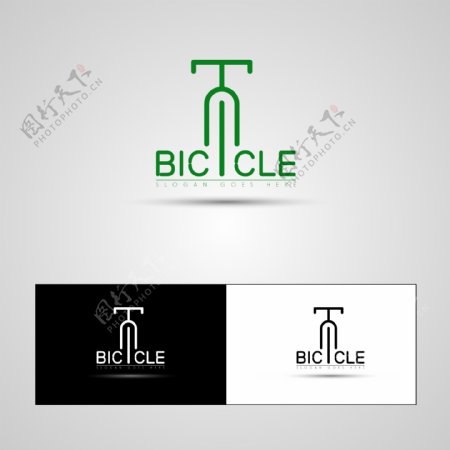 创意自行车标志