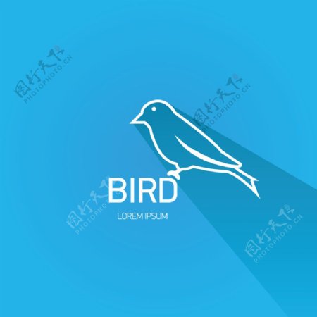 鸟类标志矢量素材