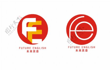 未来英语FElogo设计