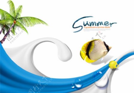 夏季热带鱼海报