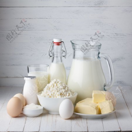 奶牛鸡蛋乳制品图片