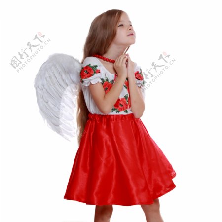 小天使女孩图片