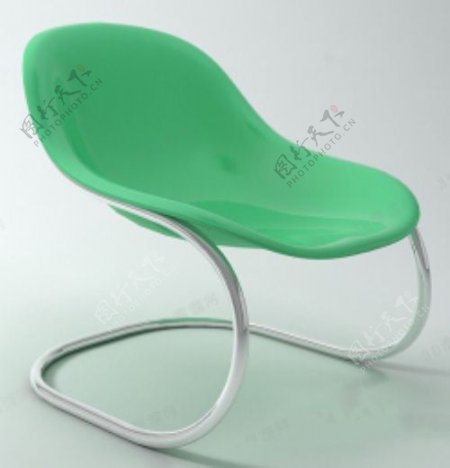 创意绿色椅子模型