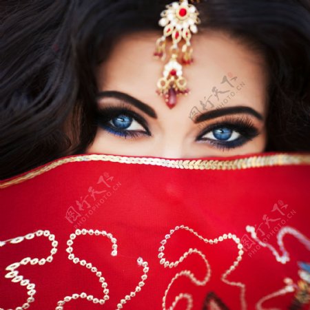 印度新娘女人图片