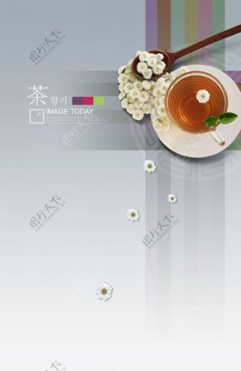 韩国茶文化主题设计PSD分层素材
