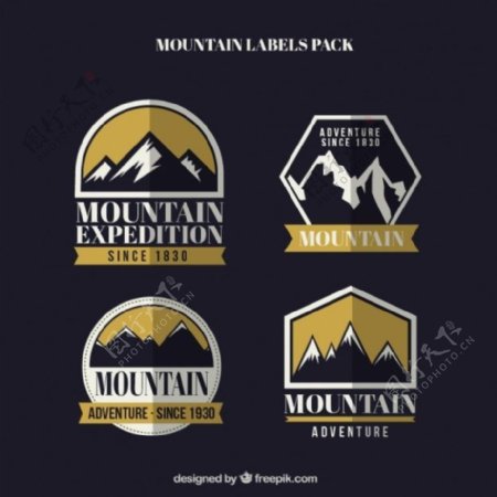 登山探险徽章