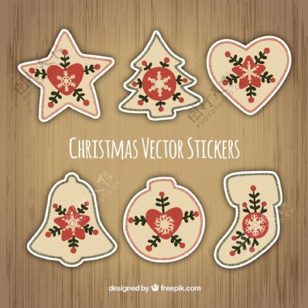圣诞节的形状stikers