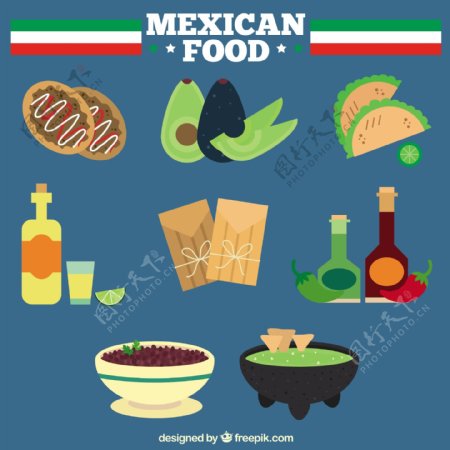 墨西哥美食平面设计