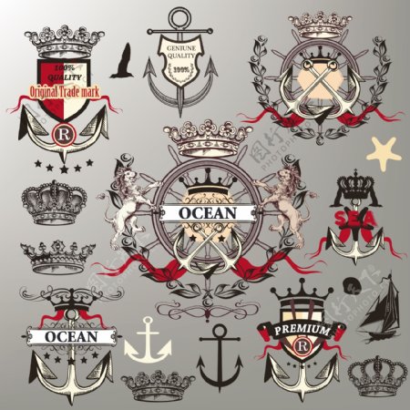帆船徽章收藏