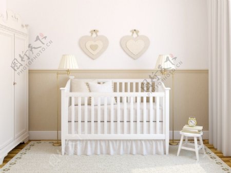 白色婴儿房装修效果图片