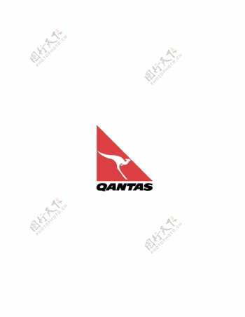 Qantaslogo设计欣赏Qantas民航业LOGO下载标志设计欣赏