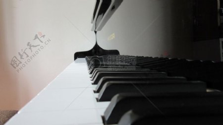 整齐的钢琴键