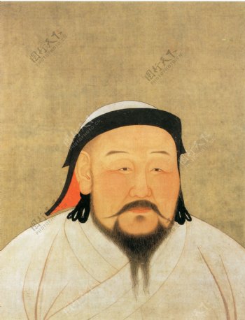 元世祖像人物画中国古画0261