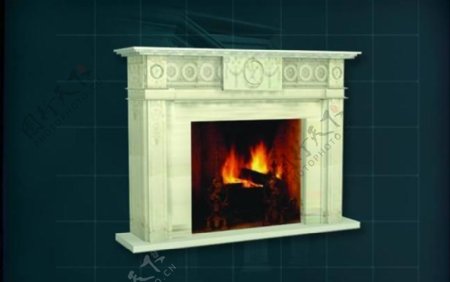装饰构件之壁炉3D模型壁炉011