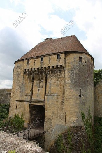 中世纪古老的城堡