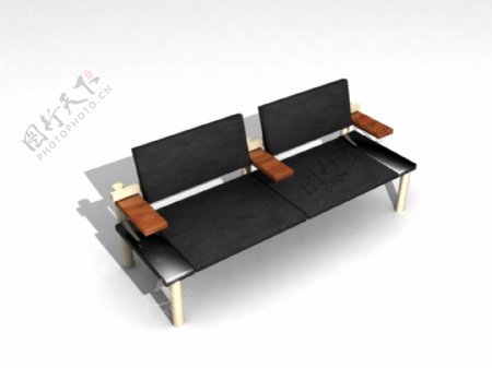 公装家具之公共座椅0223D模型