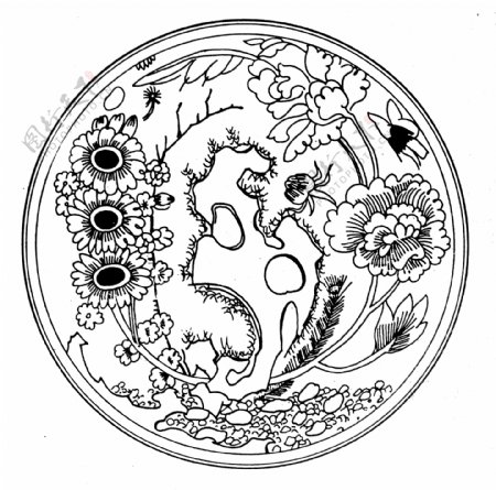 装饰图案元明时代图案中国传统图案115