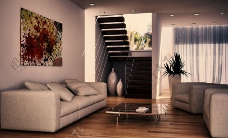 现代风格客厅室内设计图片