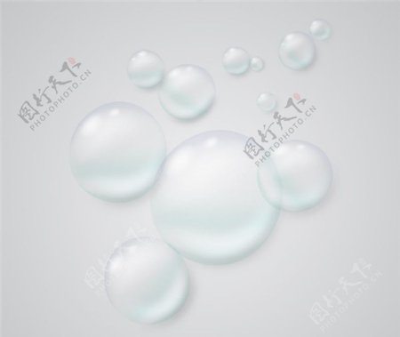 创意白色气泡设计矢量素材