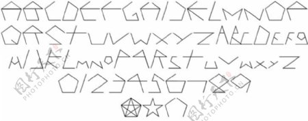 pentagron字体