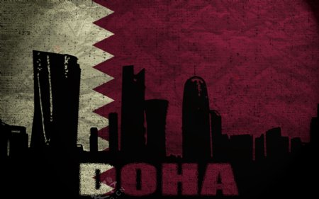 卡塔尔国旗图片