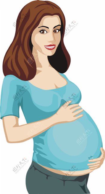 7怀孕的妇女妇女矢量矢量