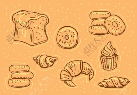 面包店的插图