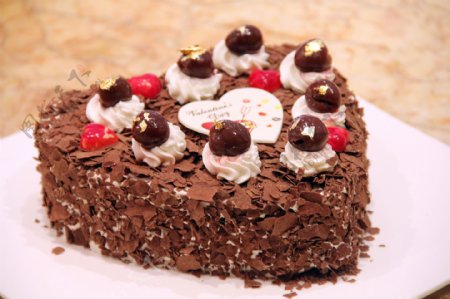 情人节巧克力蛋糕图片