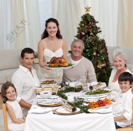 一家人过圣诞节图片