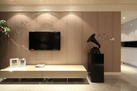 现代美式客厅装修效果图