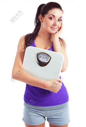 正在减肥的女人图片