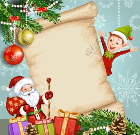 圣诞装饰纸张