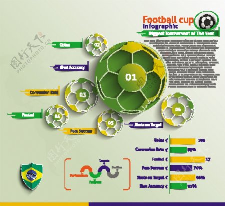 彩色世界杯信息图表