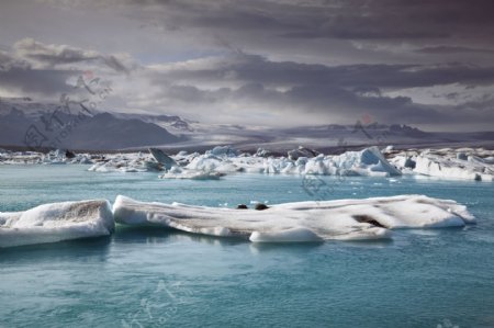 冰川融化高清图片