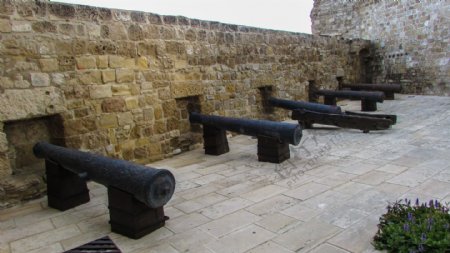 塞浦路斯堡垒炮台高清图片