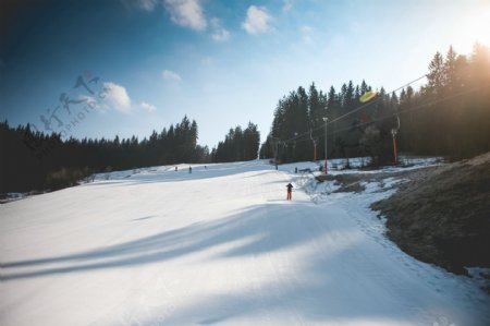 滑雪场高清大图素材