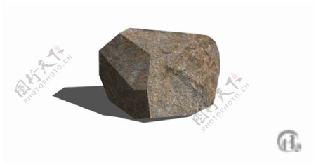 石头景观skp模型